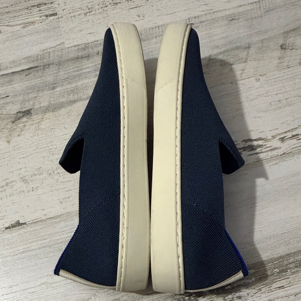 Rothy's The Original Navy Blue Women's Slip-On Sneakers - Picture 7 of 12